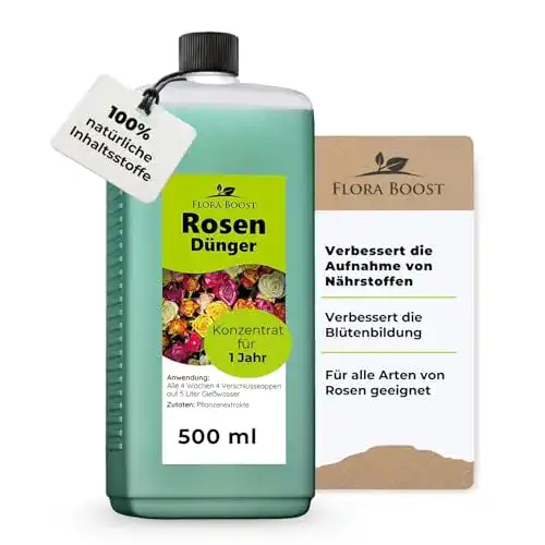 Rosendünger Flora Boost Konfitee Rosen Dünger 500ml