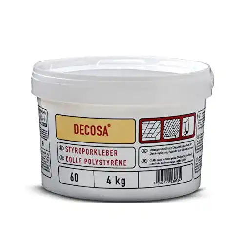 Styroporkleber Decosa, weiß, 4 kg Eimer