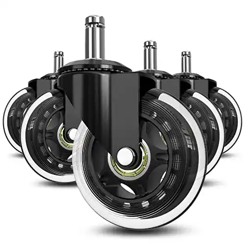 Bürostuhlrollen Soontrans 11mm x 22mm für Drehstühle