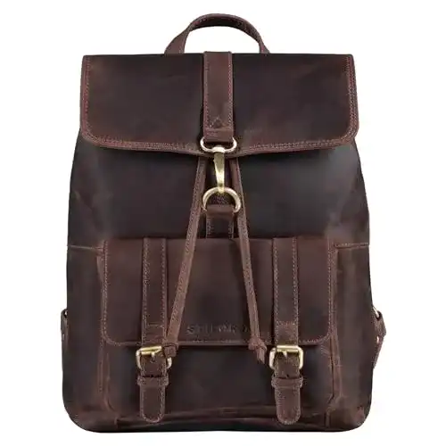 Lederrucksack STILORD Kacey Daypack für Damen aus hochwertigem Leder