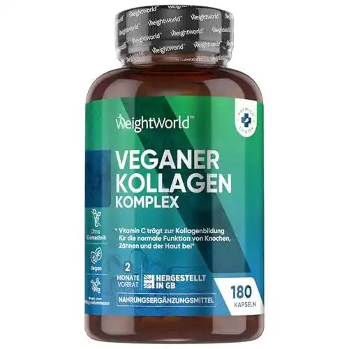 Vegane Kollagen Kapseln mit Hyaluron von WeightWorld