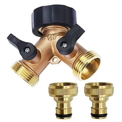 2-Wege-Verteiler Tesmotor Y-Verteiler für Wasserhähne mit 3/4-Zoll Anschluss