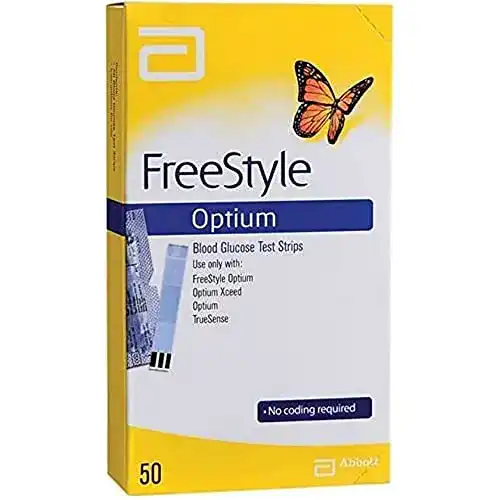 Glukose-Teststreifen von Abbott FreeStyle für Blutzuckermessungen