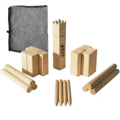 Kubb Nordmann-Schach – Wikinger Spiel für den Garten