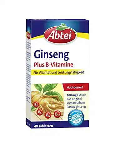 Ginseng Kapseln Abtei Ginseng Plus mit B-Vitaminen hochdosiert