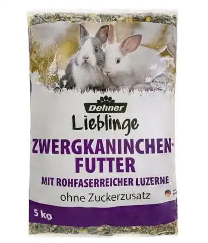 Kaninchenfutter Dehner Zwerg Alleinfuttermittel für gesunde Ernährung