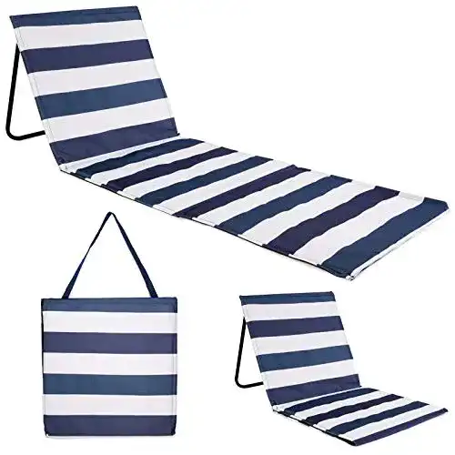 Strandmatte mit Rückenlehne und Melonenmuster