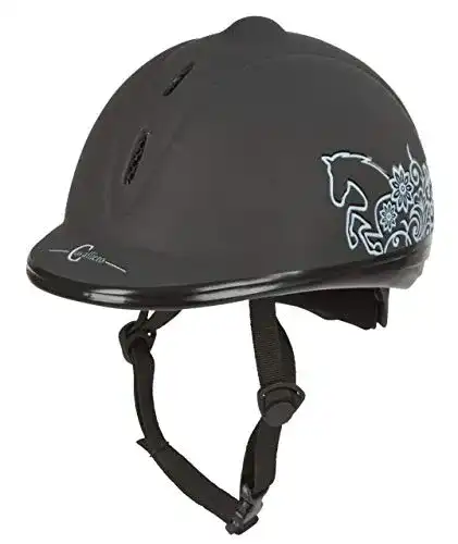 Covalliero Reithelm Beauty VG1 Schwarz, 52-55 cm