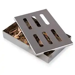 Räucherbox von Blumtal aus Edelstahl für Gas- und Holzkohlegrills