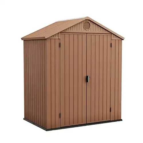 Gerätehaus Keter Darwin 6×4 DD in Braun für Gartengeräte