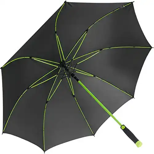 Golfschirm iX-brella XXL Stockschirm Fiberglas Golf Automatik Schwarz
