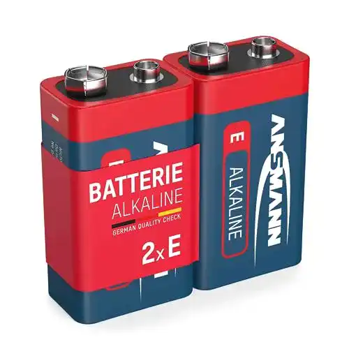 Ansmann Red 9V Alkaline Batterie E-Block 6F22 Longlife