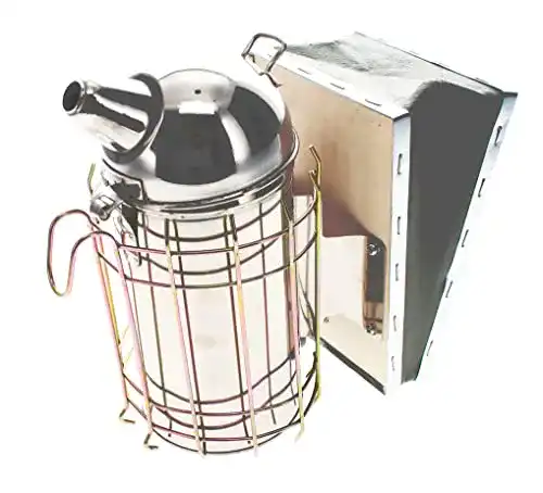 Smoker Imker Germerott Classic Edelstahl Rauchbläser mit Lederblasebalg