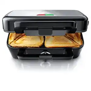 Sandwichmaker mit Keramikbeschichtung von Arendo, 1200 Watt Leistung