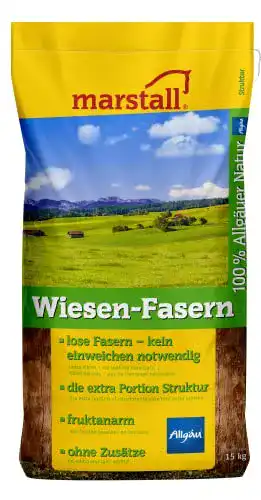 Marstall Premium Pferdefutter mit Wiesen-Fasern, 15 kg