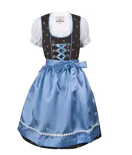 Dirndl Kinder Ramona Lippert Kinderdirndl Sophia braun 3-teilig