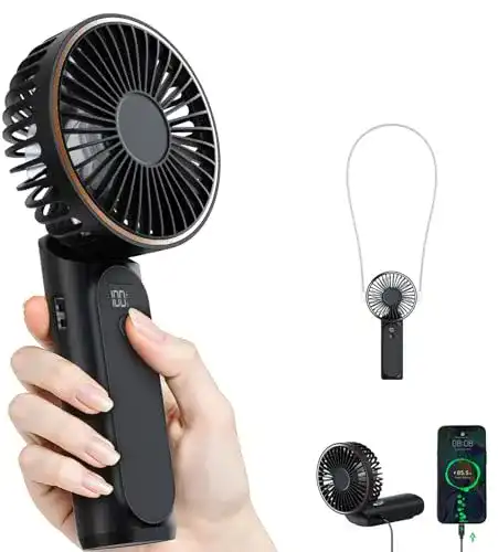 Handventilator Tunise tragbarer Mini-Ventilator mit 4000mAh Akku