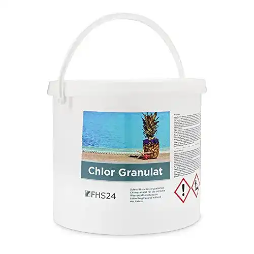 Chlorgranulat FHS24 5kg für schnelle Desinfektion von Poolwasser