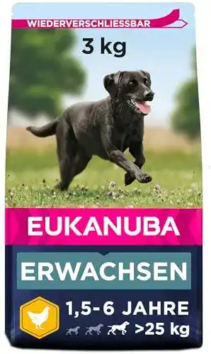 Eukanuba Hundefutter mit frischem Huhn für große Rassen