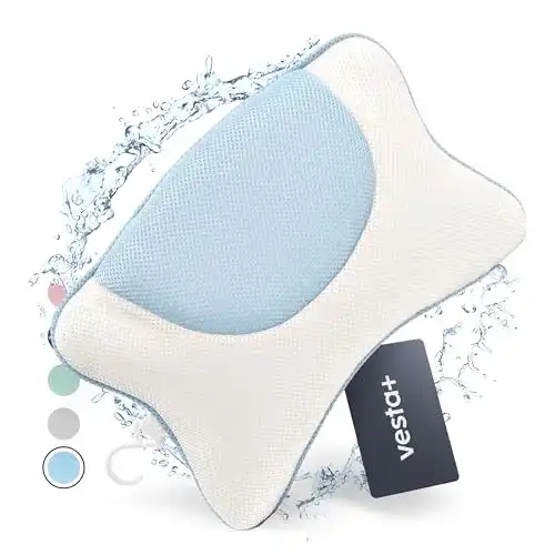 Nackenkissen für die Badewanne von Vesta+ in Blau