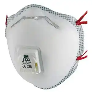 3M Atemschutzmaske FFP3 R D 8833SP 5er Pack