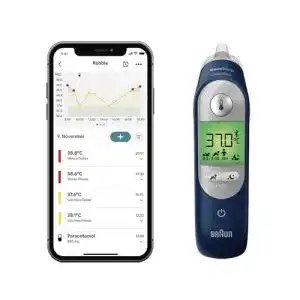 Braun ThermoScan 7+ connect Ohrthermometer mit Family Care App