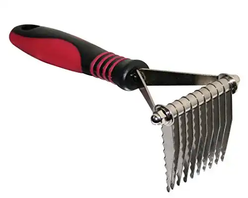 Entfilzungskamm Croci C6067440 mit 10 Klingen für Haustiere