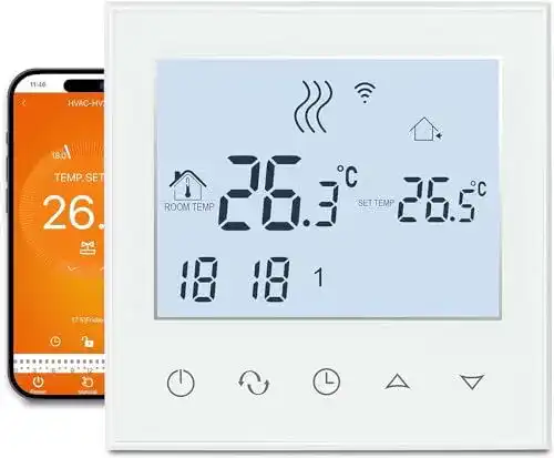 Raumthermostat für Fußbodenheizung Beok Controls mit WLAN-Funktion