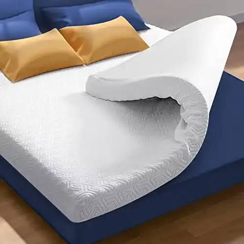Matratzentopper 180 x 200 cm mit Memory Foam und zwei Härtegraden