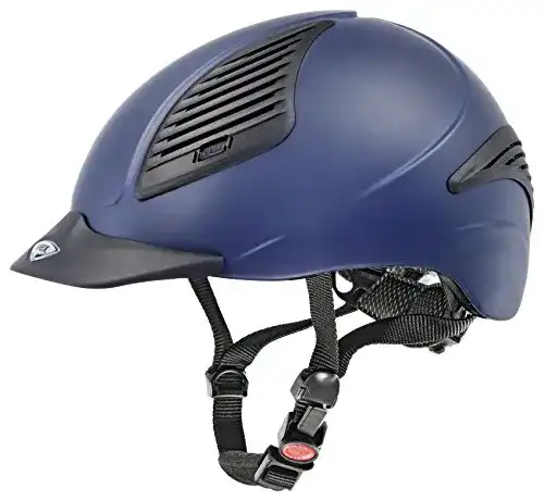 Reithelm Uvex Exxential für Damen und Herren in mattem Blau