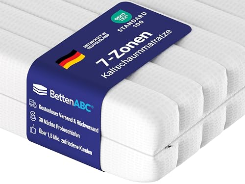 Kaltschaummatratze 80 x 200 cm von Betten-ABC mit 7 Zonen