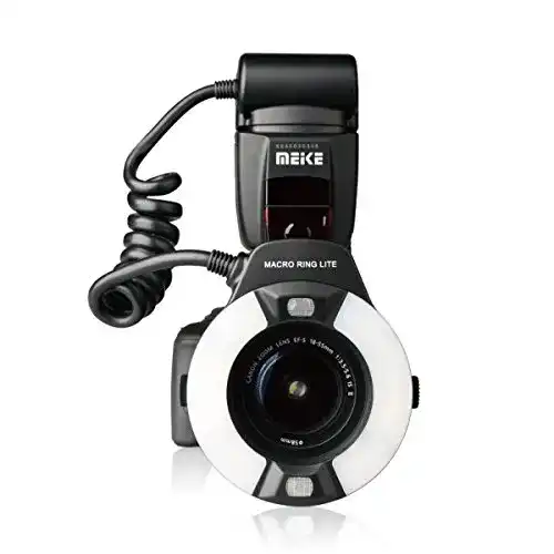 Ringblitz Meike MK-14EXT-C E-TTL für Makrofotografie