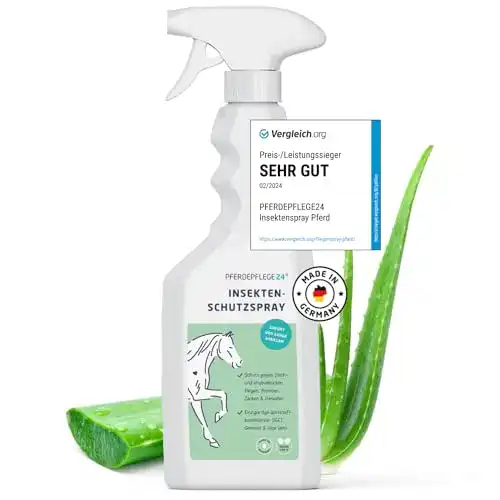 Fliegenspray für Pferde mit DEET und Aloe Vera