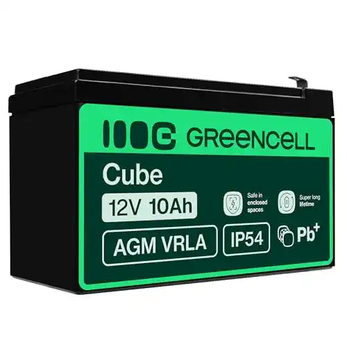 Motorradbatterie 12 V 10 Ah AGM Akku von Green Cell