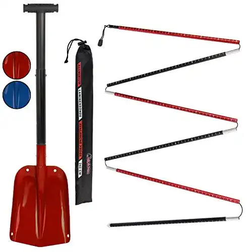 ALPIDEX Lawinenschaufel und Lawinensonde in 260 oder 320 cm