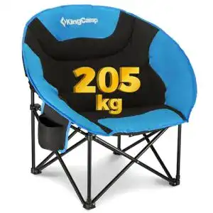 Faltsessel Kingcamp Campingstuhl Moonchair XXL Faltbar mit Getränkehalter