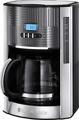 Russell Hobbs Kaffeemaschine mit digitalem Timer und Edelstahl-Design