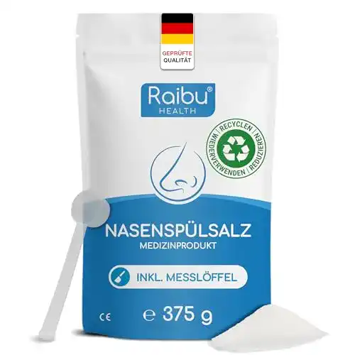 Nasenspülsalz Raibu für Nasendusche 375g in nachhaltiger Dose