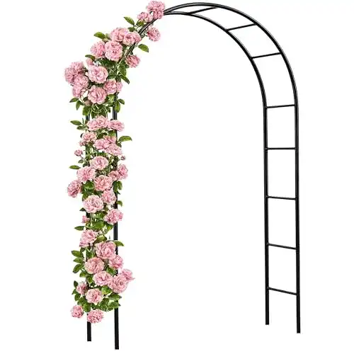 Rosenbogen Gardebruk 240x140x37cm aus Metall, stabil und wetterfest
