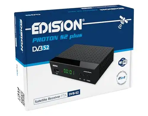 Edision Proton S2 Plus HD-Sat-Receiver für Satellitenempfang
