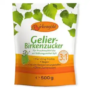 Gelierzucker Birkengold mit Xylit, 500g als Zuckerersatz