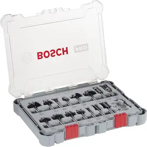 Fräser-Set Bosch 15-teilig PRO gemischt für Weichholz und Hartholz
