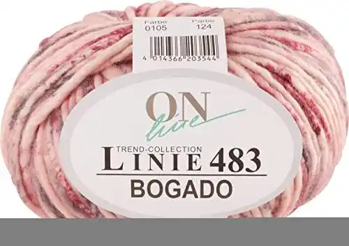 Kaschmir Wolle Online Garne Linie 483 Bogado 105 in Pink und Violett