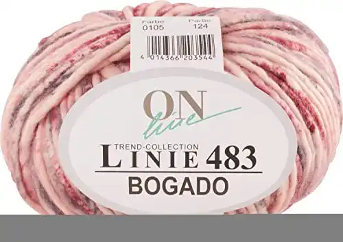 Kaschmir Wolle Online Garne Linie 483 Bogado 105 in Pink und Violett