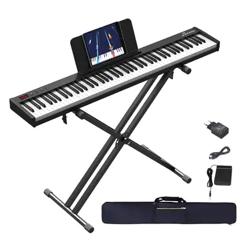 E-Piano OYAYO mit 88 Tasten und halbgewichteten Tasten