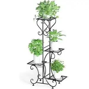Pflanzenregal Wisfor Outdoor aus Metall mit 4 Ebenen