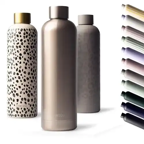 Mameido Edelstahl Trinkflasche 750ml, 500ml und 1l im Vergleich