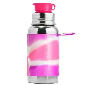 Pura Edelstahl-Trinkflasche Pink Swirl 550 ml