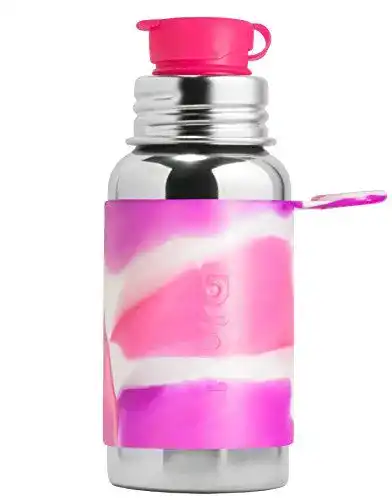 Pura Edelstahl-Trinkflasche Pink Swirl 550 ml