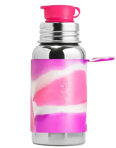Pura Edelstahl-Trinkflasche Pink Swirl 550 ml